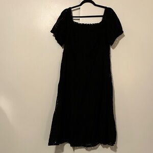 Lane Bryant Black Eyelet Dress